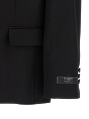 Balmain Black Virgin Wool Blazer - XXL