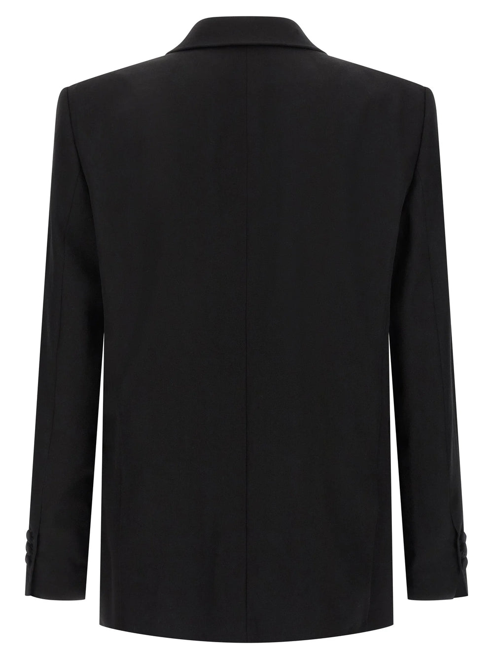 Balmain Black Virgin Wool Blazer - XXL