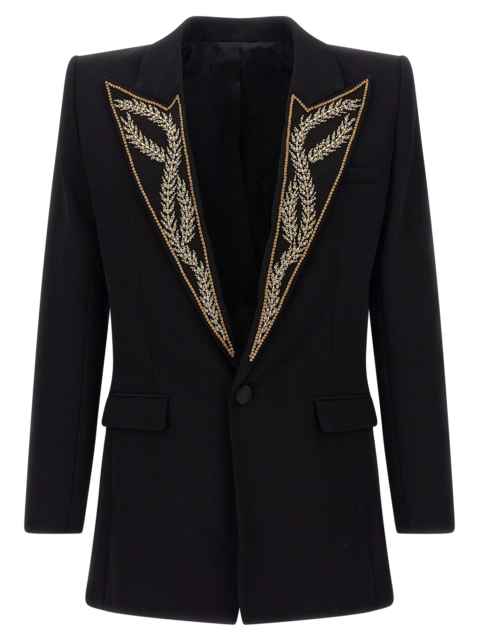 Balmain Black Viscose Blazer - IT52 | XL