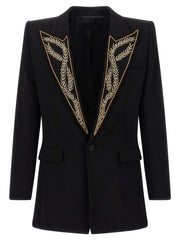 Balmain Black Viscose Blazer - IT52 | XL