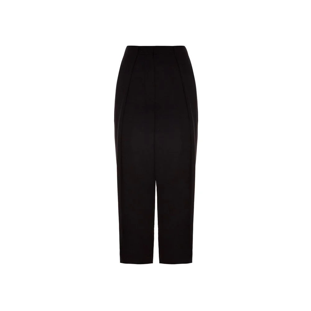 Balmain Black Viscose Casual Pants - IT48 | M