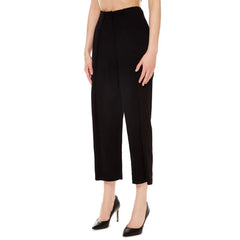 Balmain Czarne Spodnie Casual Z Wiskozy - IT48 | M