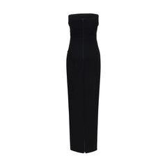 Balmain Black Viscose Cocktail Dress - IT36 | XS
