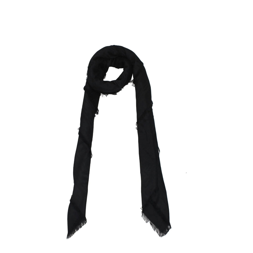 Balmain Black Viscose Foulards