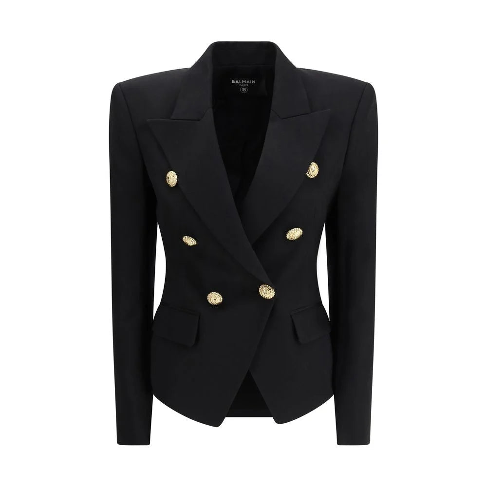 Balmain Black Wool Jackets And Coat - IT40 | M
