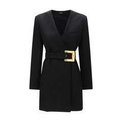 Balmain Black Wool Oves Aries Blazer