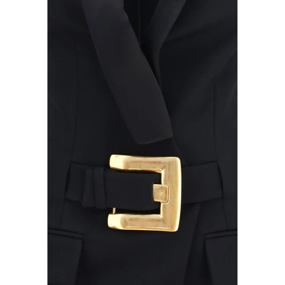 Balmain Black Wool Oves Aries Casual Dress - 34 | XXS