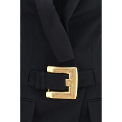 Balmain Black Wool Oves Aries Casual Dress - 34 | XXS
