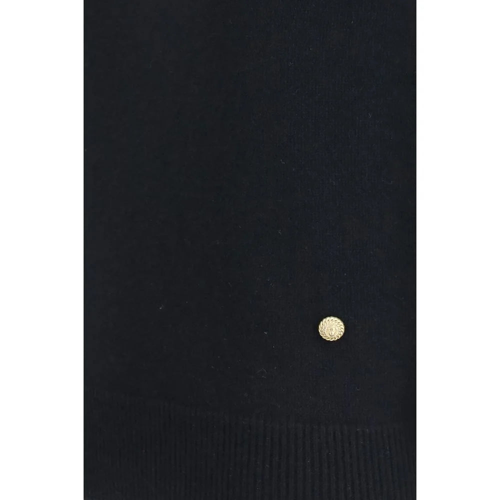 Balmain Schwarzer Wollpullover Oves Aries ohne Ärmel