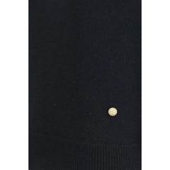 Balmain Schwarzer Wollpullover Oves Aries ohne Ärmel
