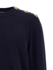 Balmain Blue Cashmere Cardigan