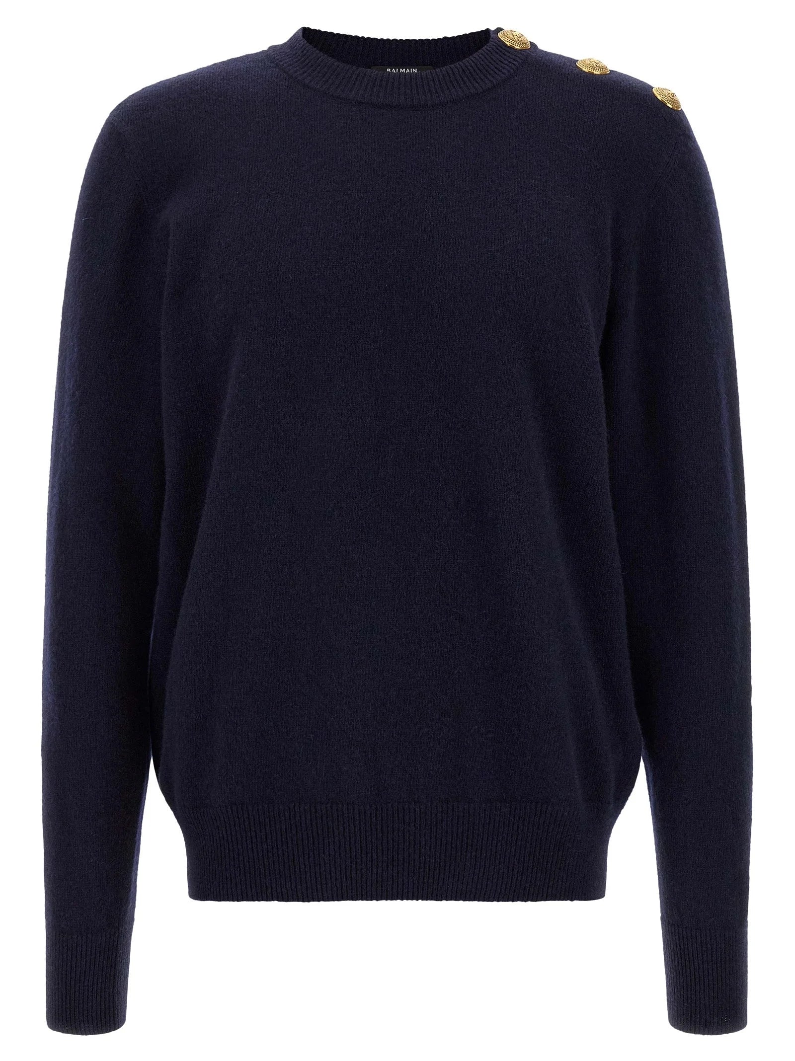 Balmain Blue Cashmere Cardigan