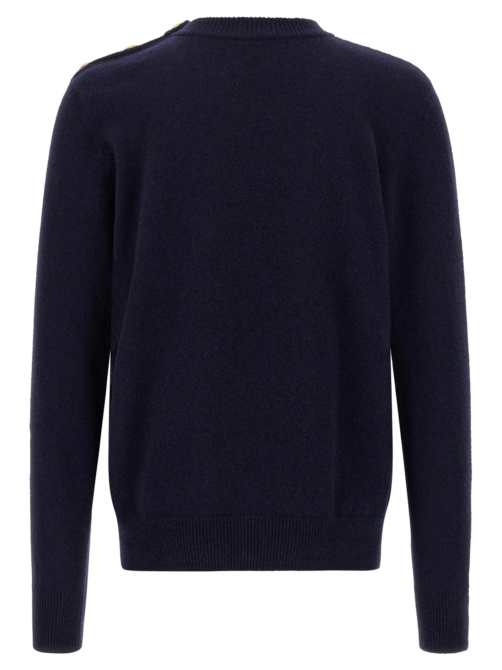 Balmain Blue Cashmere Cardigan