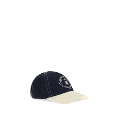 Balmain Blue Cotton Cap (Baseball Hat) - UNI