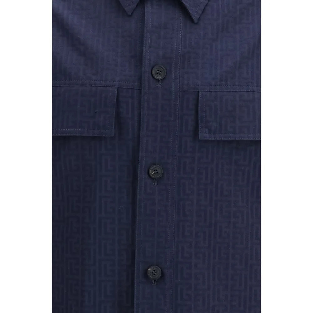 Balmain Blue Cotton Coat - IT52 | XL