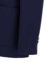 Balmain Blue Virgin Wool Blazer - IT50 | L