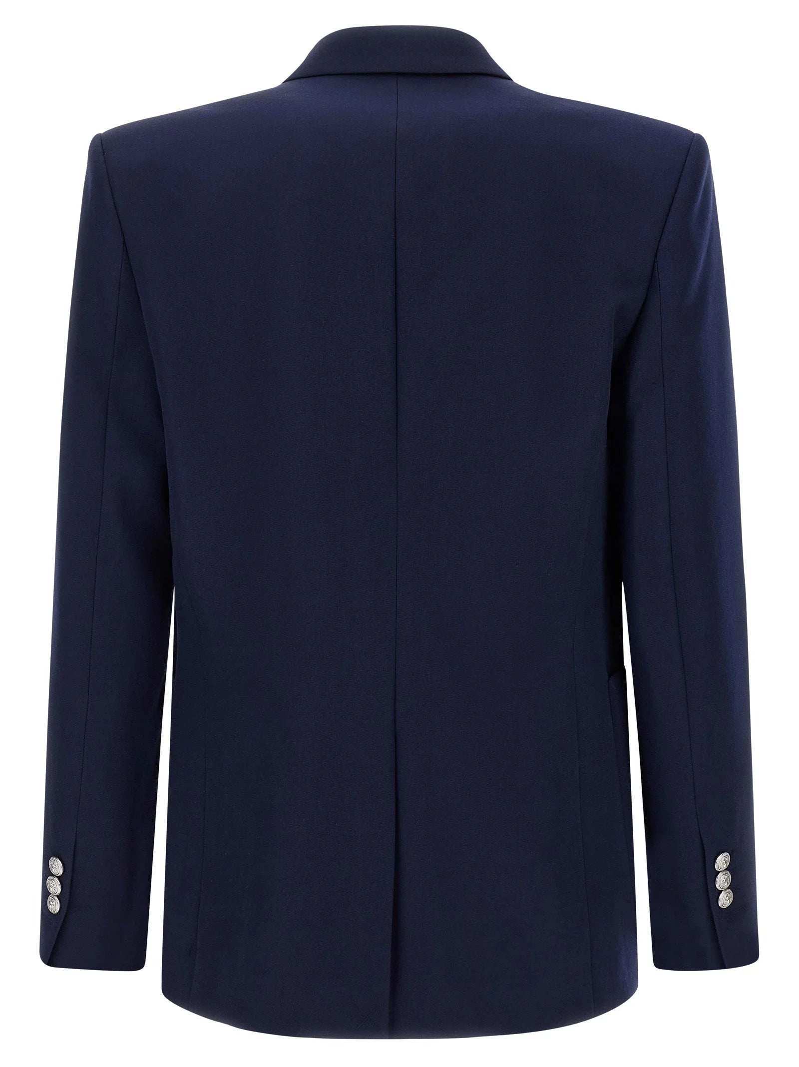 Balmain Blue Virgin Wool Blazer - IT50 | L