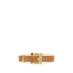 Balmain Brown Calf Leather Bos Taurus Regular Belt - 85 cm / 34 Inches