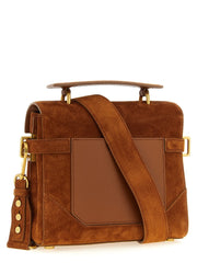 Balmain Brown Calfskin Handbag