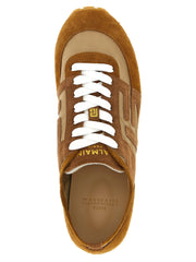 Balmain Brown Calfskin Sneakers - EU40/US10
