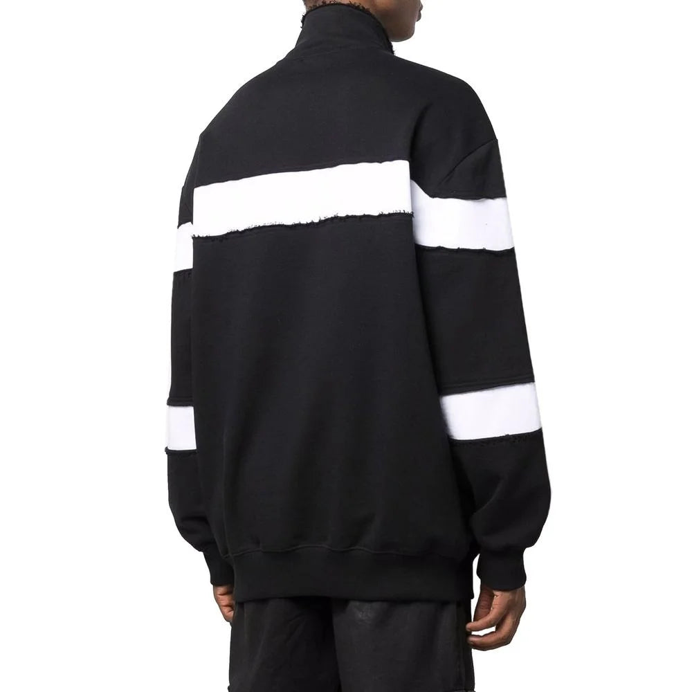 Balmain Circle Logo Cotton Sweatshirt - Sweatshirts