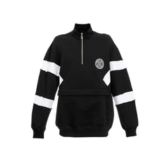 Balmain Circle Logo Cotton Sweatshirt - Sweatshirts