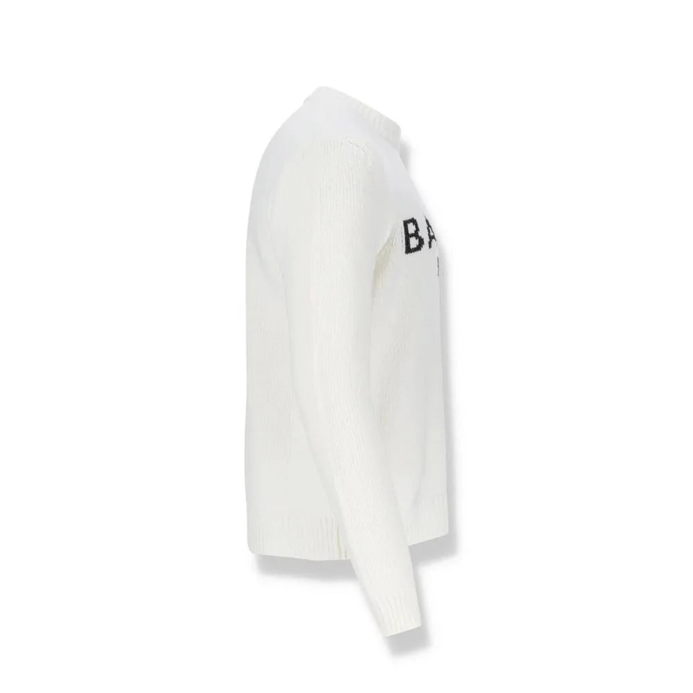 Balmain Cotton Logo Sweater - L - Sweaters
