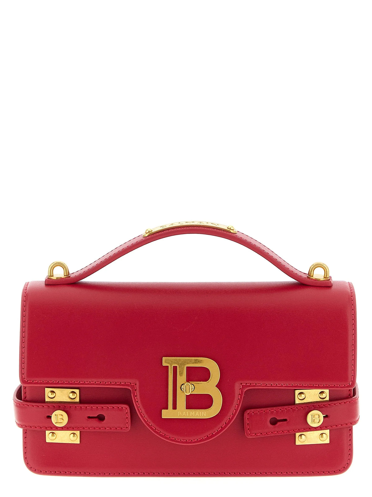 Balmain Fuchsia Calfskin Handbag