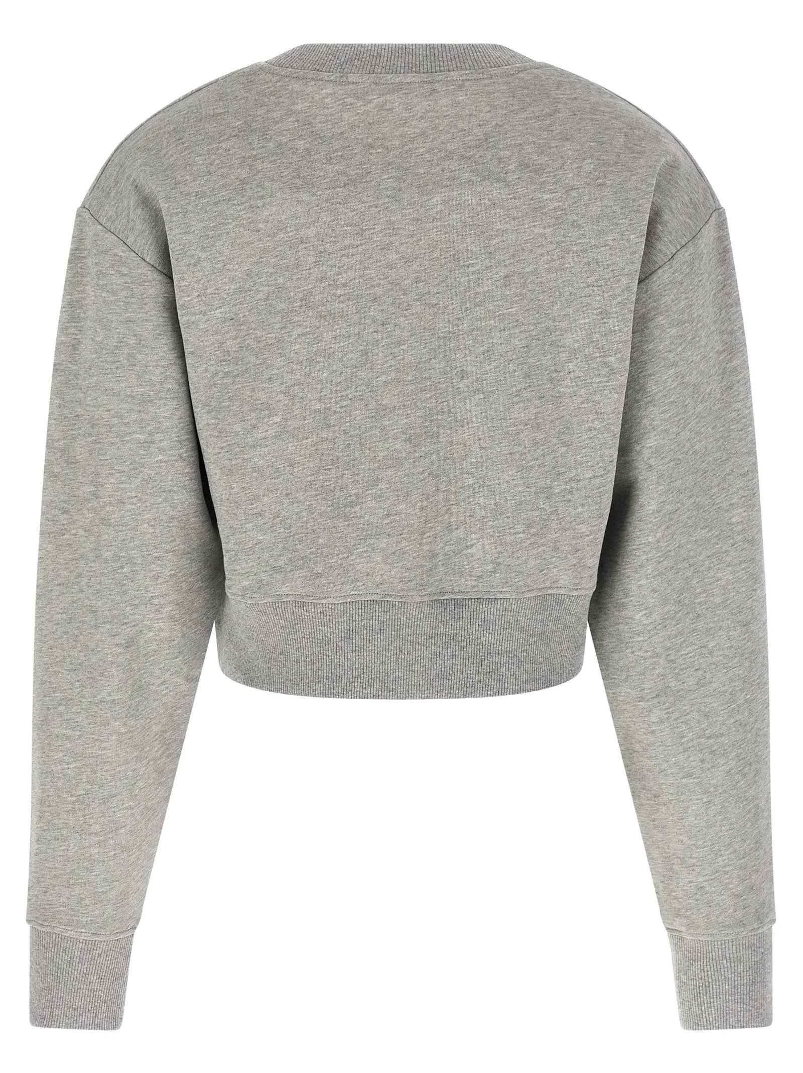 Balmain Gray Cotton Sweatshirt
