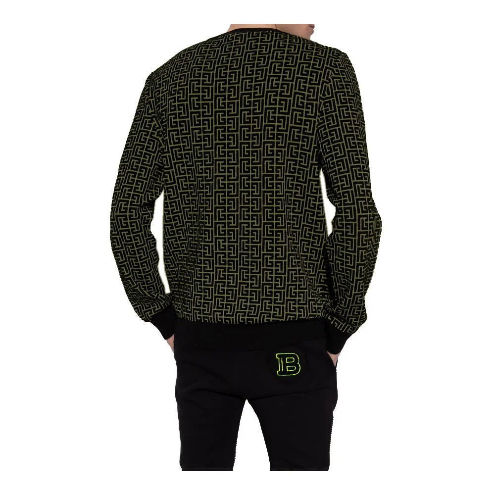 Balmain Green Wool Sweater - Sweaters