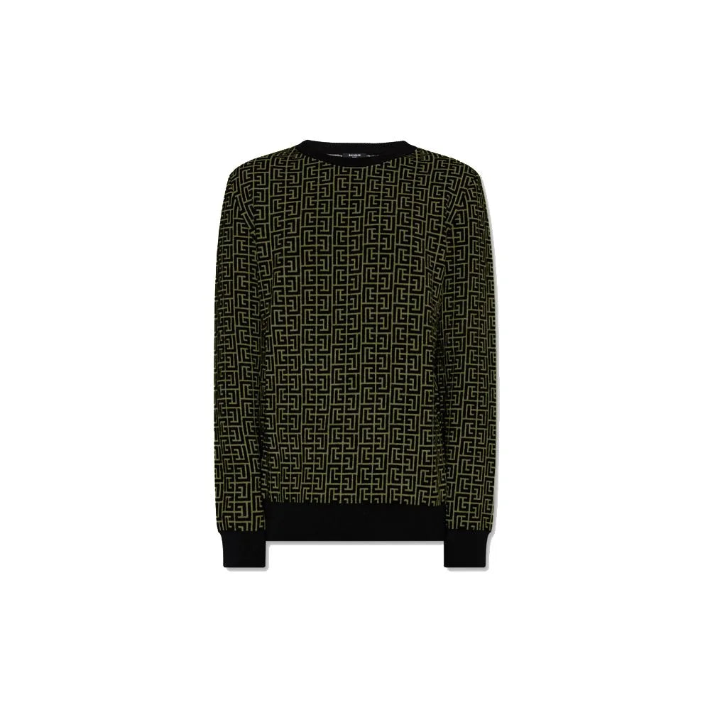 Balmain Green Wool Sweater - Sweaters