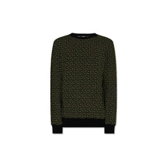 Balmain Green Wool Sweater - Sweaters