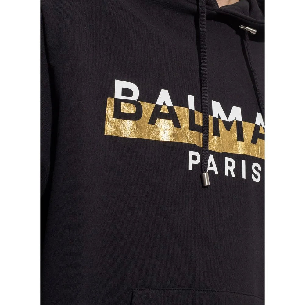 Balmain Logo Hooded Sweatshirt - S - Hoodies