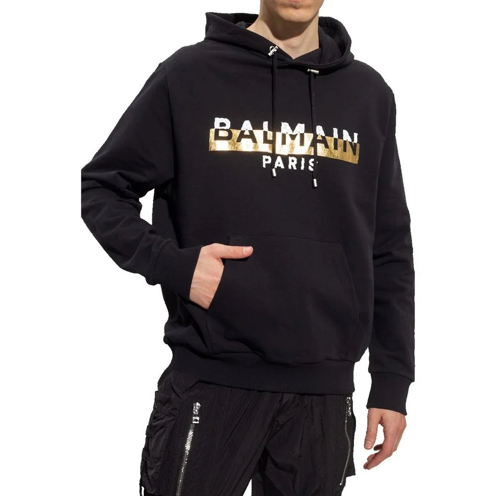 Balmain Logo Hooded Sweatshirt - S - Hoodies