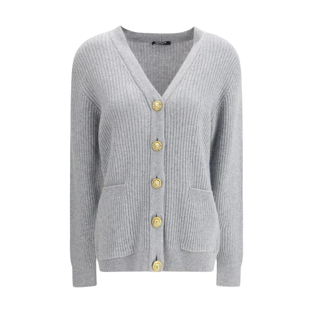 Balmain Long Cashmere Cardigan with buttons - Cardigans