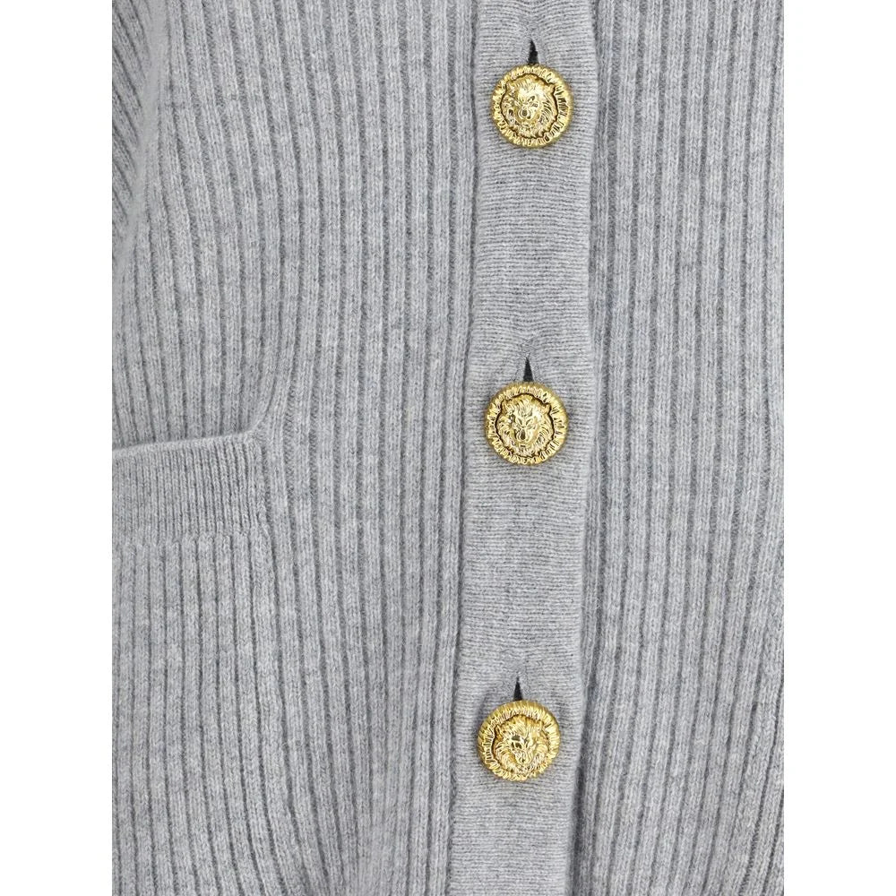 Balmain Long Cashmere Cardigan with buttons - Cardigans