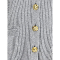 Balmain Long Cashmere Cardigan with buttons - Cardigans