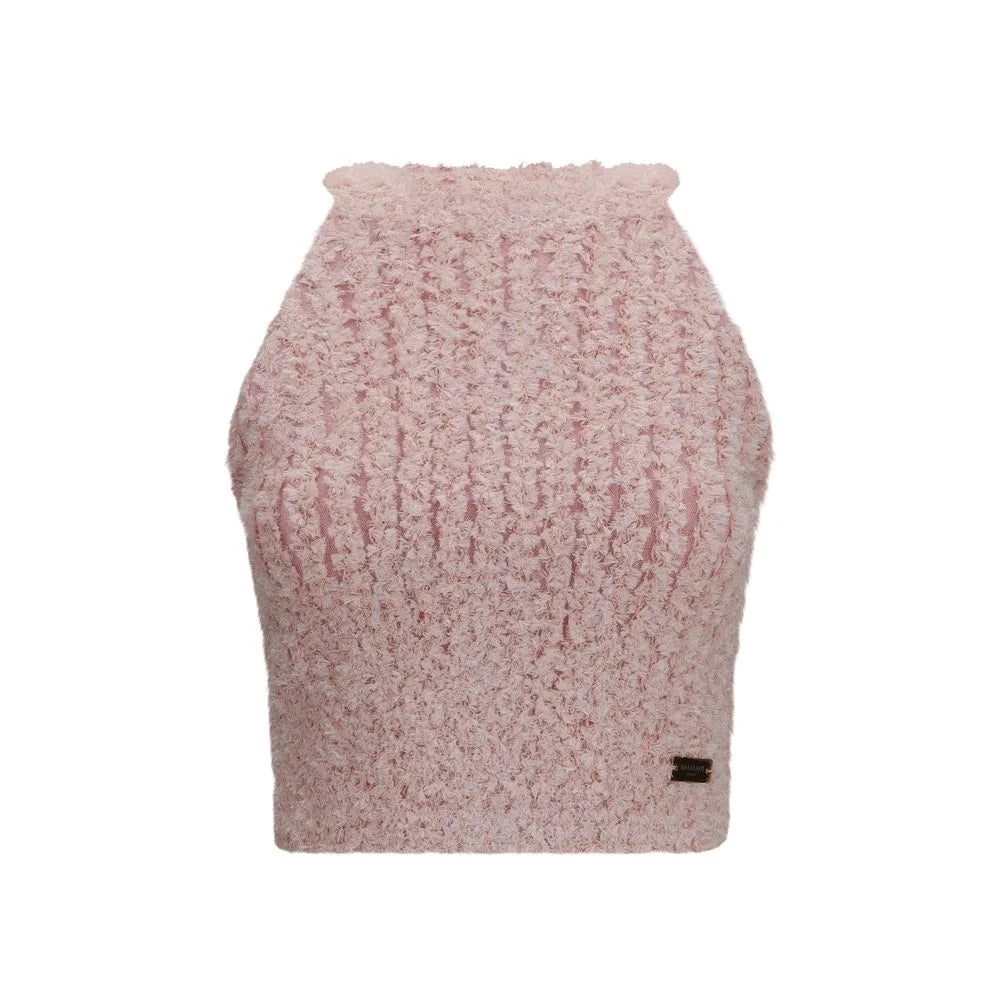 Balmain Multicolor Viscose Sleeveles T-Shirt