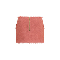 Balmain Multicolor Wool Oves Aries Mini Skirt