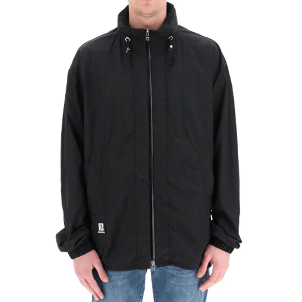 Balmain Nylon Logo Jacket - Windbreakers