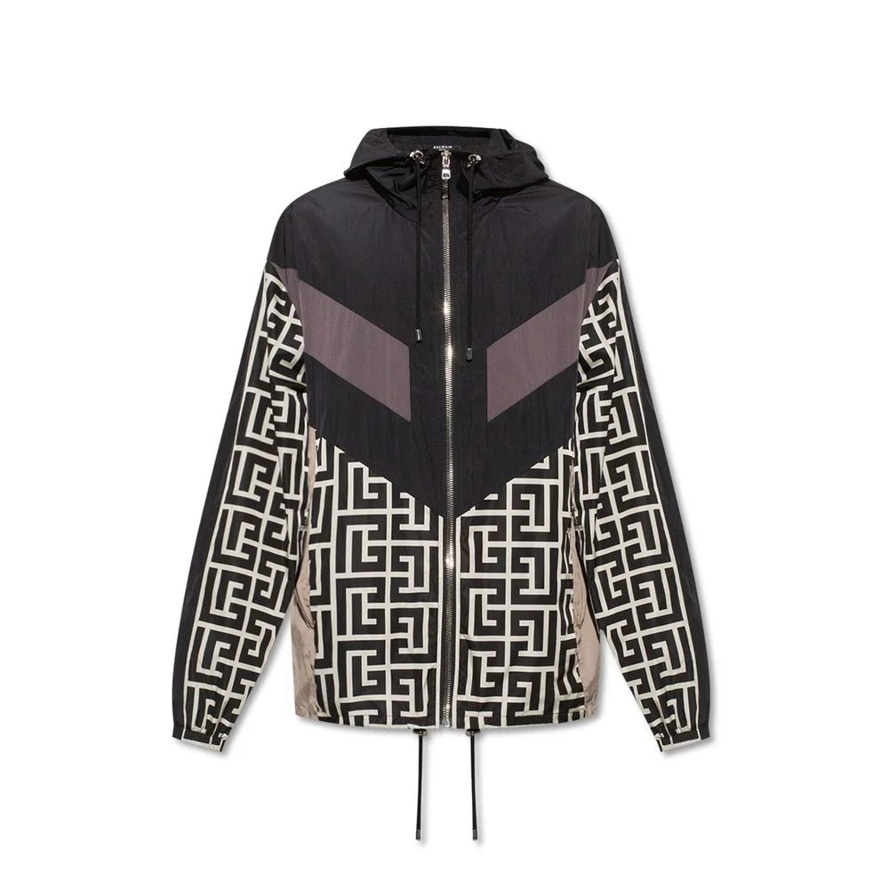 Balmain Nylon Monogram Jacket - Sport Jackets