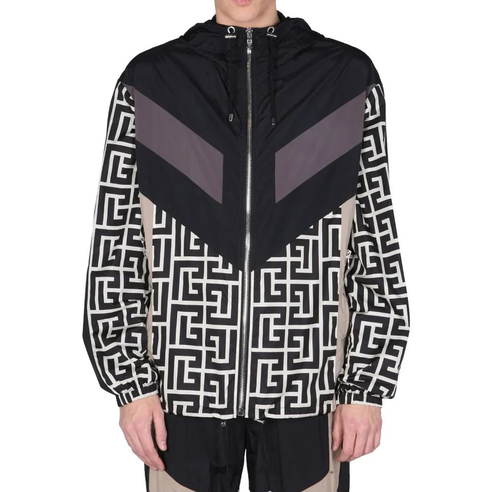 Balmain Nylon Monogram Jacket - Sport Jackets