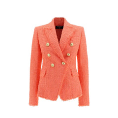 Balmain Orange Cotton Blazer - 40