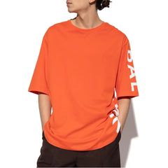 Balmain Orange Cotton T-Shirt - T-Shirts