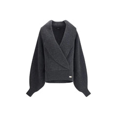 Balmain Oversized wrap-effect Sweater - Sweaters