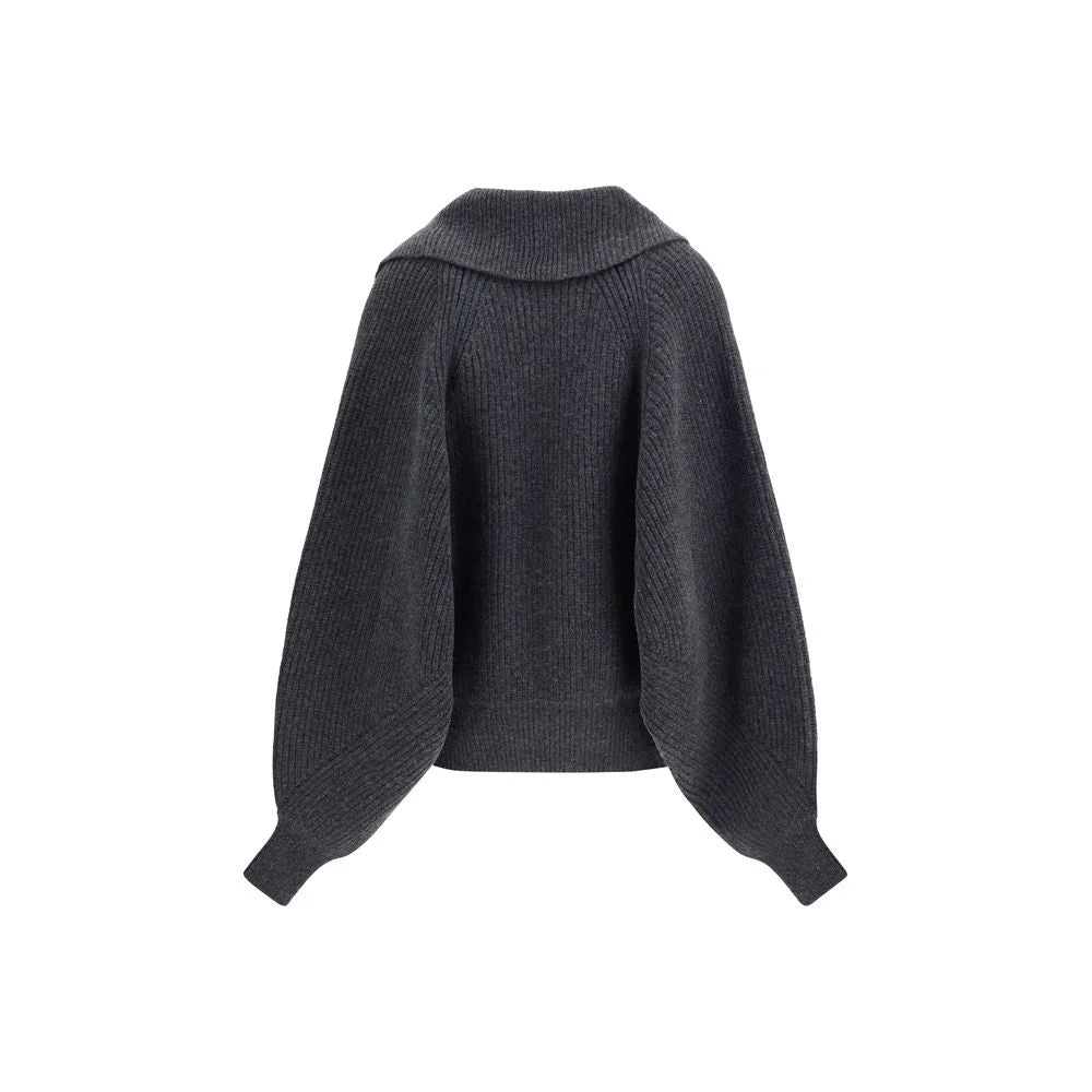 Balmain Oversized wrap-effect Sweater - Sweaters