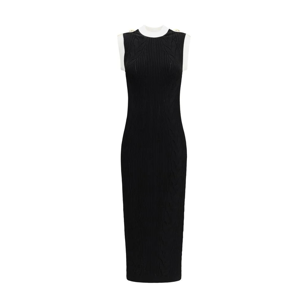 Balmain Sleeveless torsade knit long Dress - IT36 | XS - Dresses
