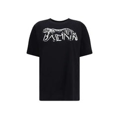 Balmain T-shirt with Leopard Print - T-Shirts