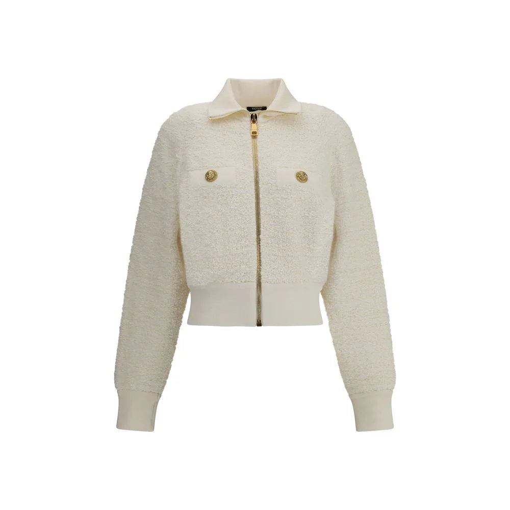Balmain Tweed Bomber Jacket - IT36 | XS - Bomber Jackets