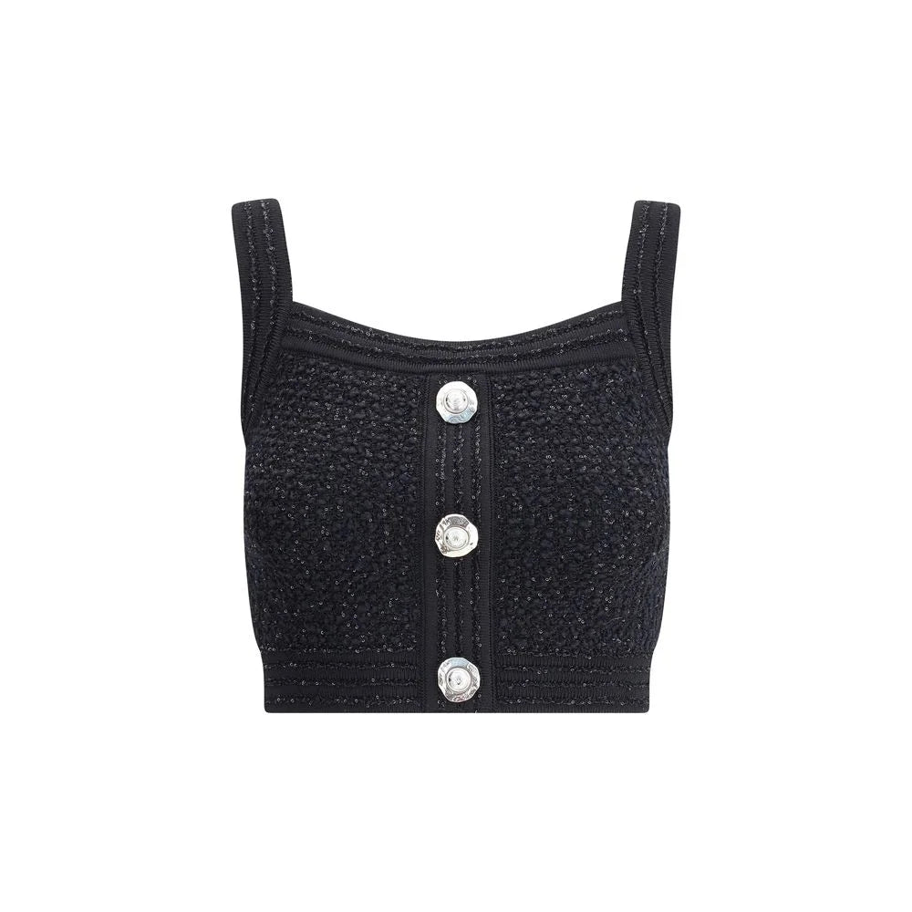 Balmain Tweed crop Top - Crop Tops